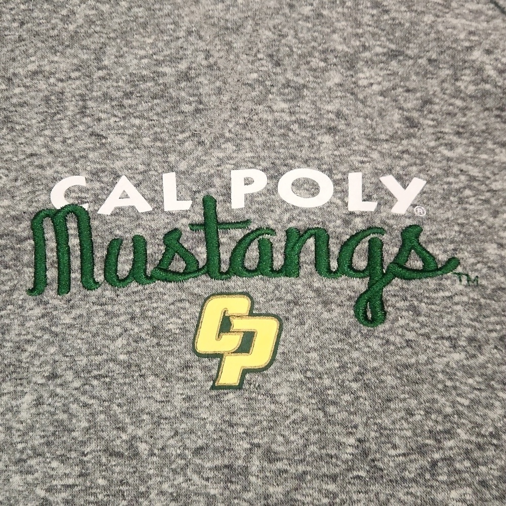 Champion CalPoly Mustangs Embroidered Pullover Hooded Sweatshirt - Picture 3 of 5